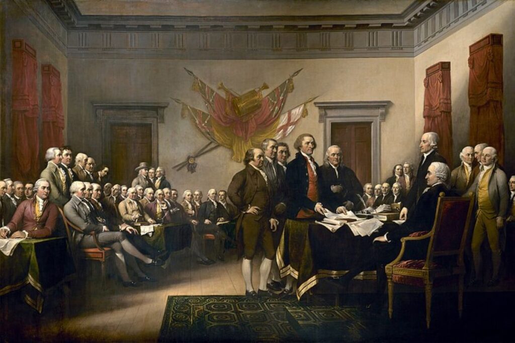 Declaration of Independence (1819), by John Trumbull